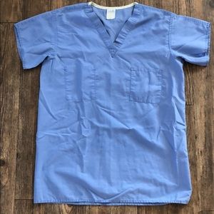 Blue small scrub top